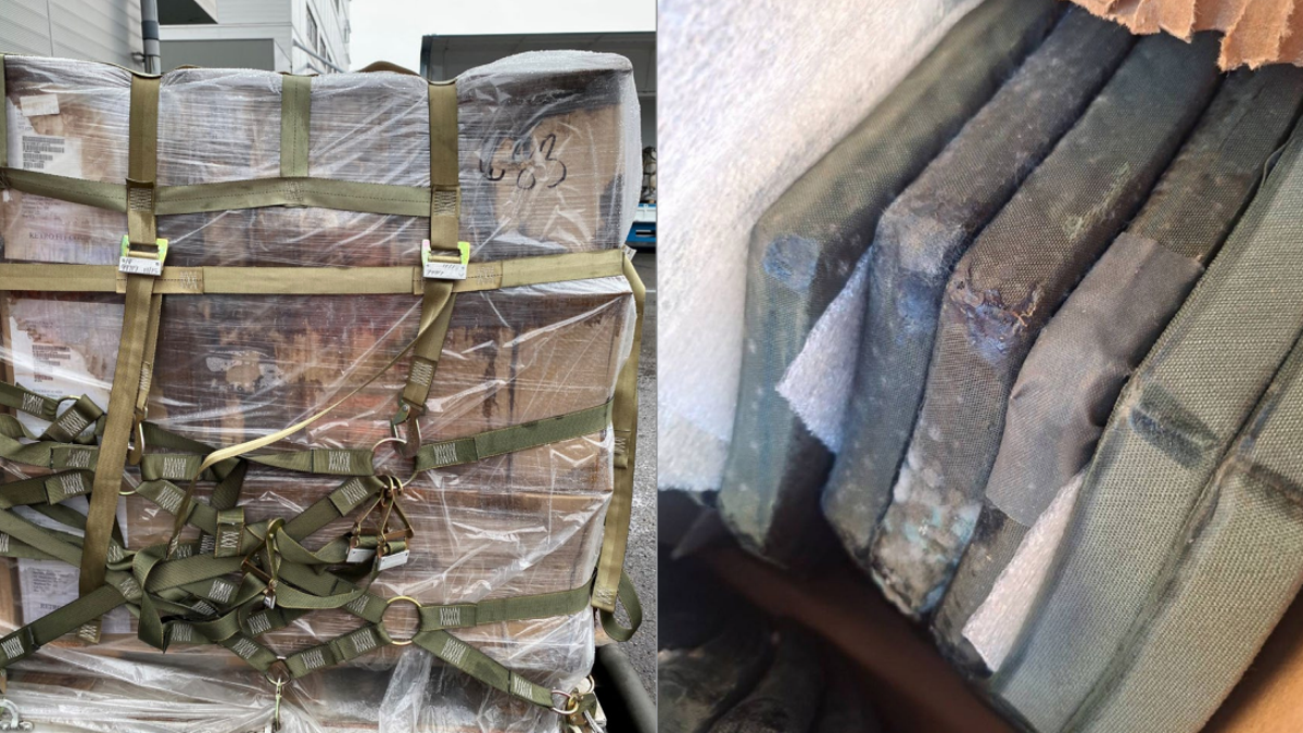 Images of moldy equipment given to Taiwan provided by the American Institute in Taiwan via a Defense Department Inspector General's report September 2024.